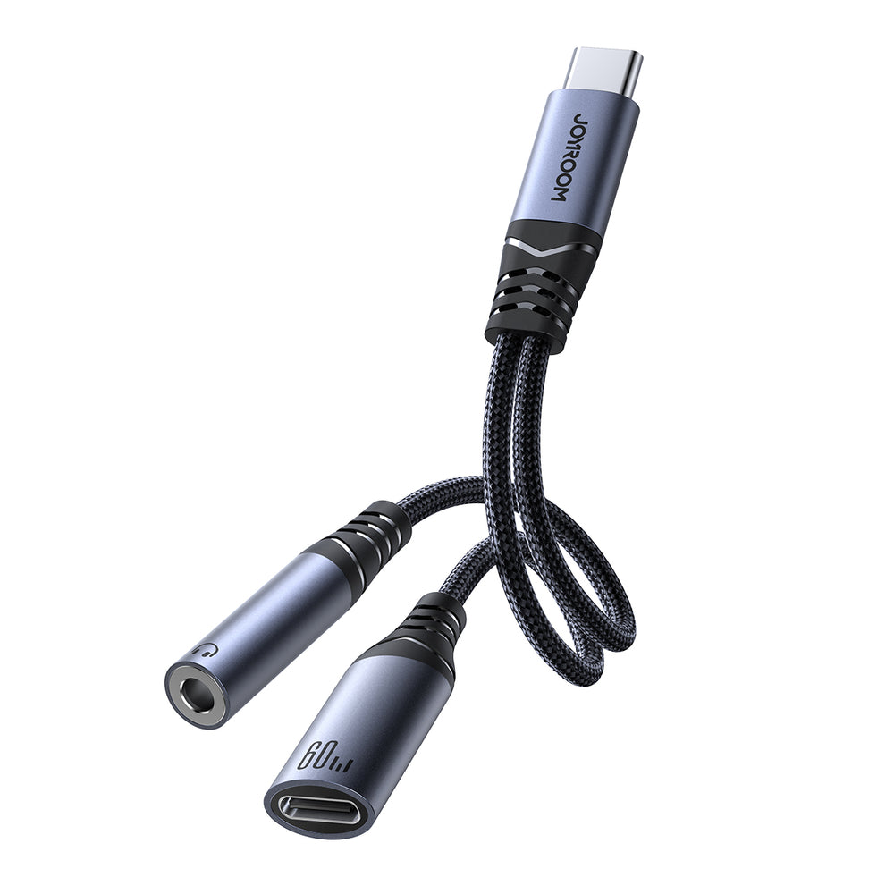 Adapter Joyroom SY-C02 USB-C – USB-C / 3.5mm (must)
