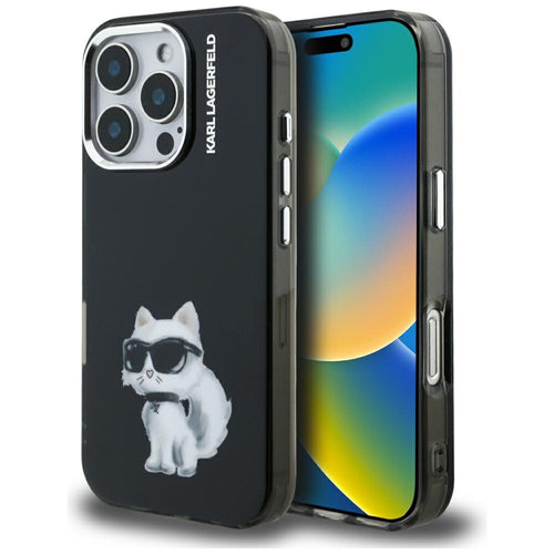 Karl Lagerfeld IML Aquarelle Choupette & Logo Case for iPhone 16 Pro (must)