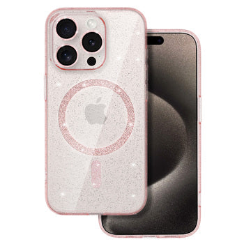 Ümbris Glitter MagSafe iPhone 11 (roosa)