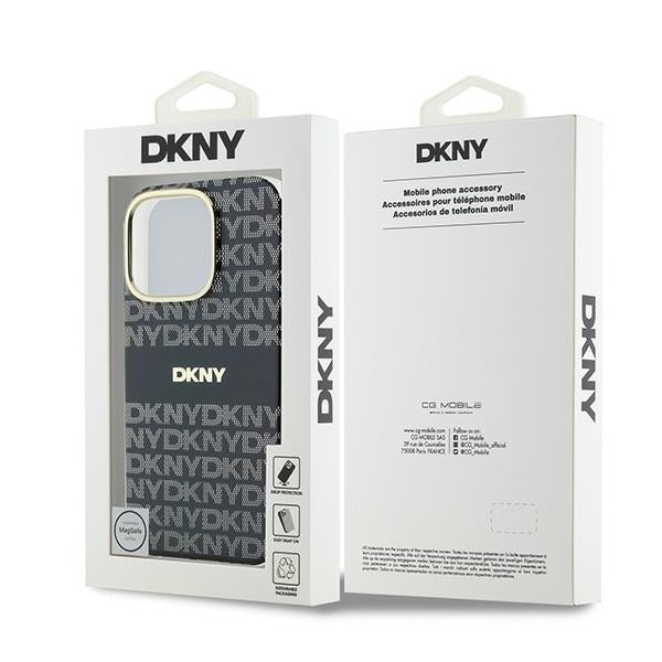 DKNY Repeat Texture Pattern with Stripe iPhone 16 Pro (must)