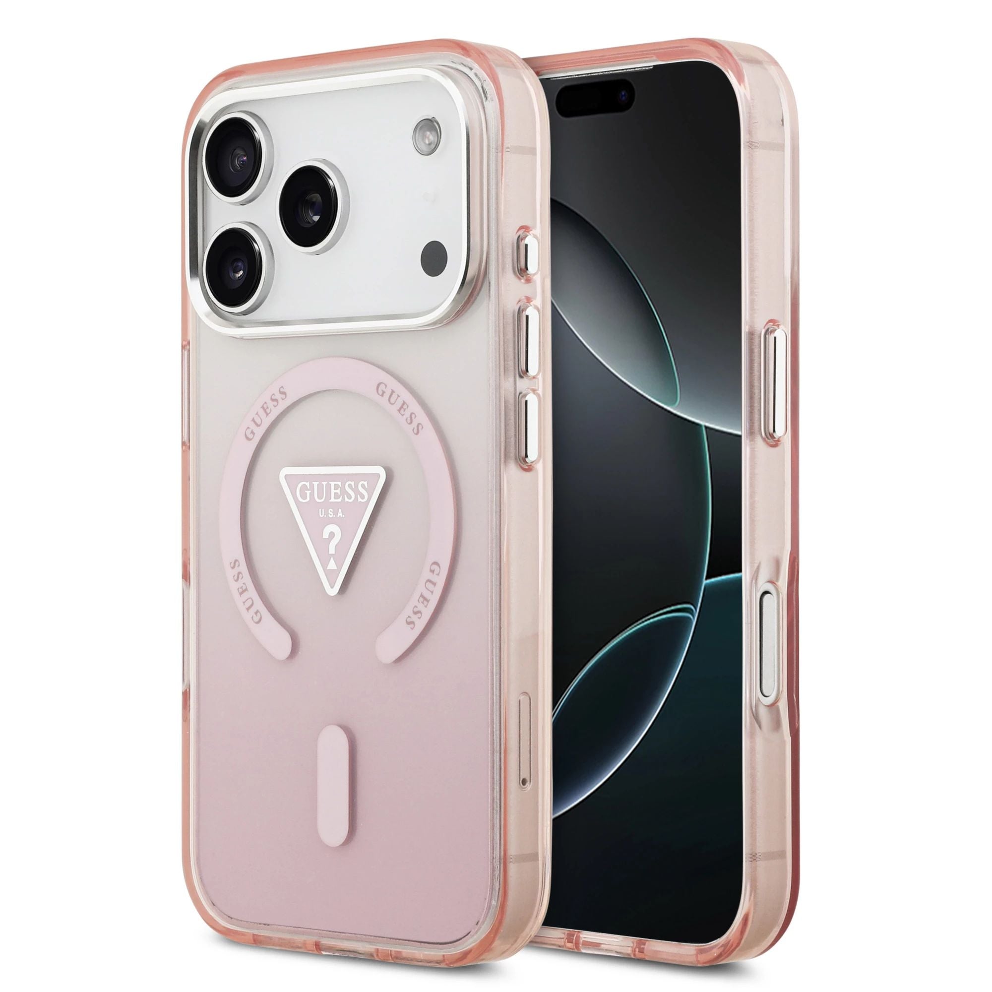 Guess MagSafe Ümbris GUHMP17LHGTMLCGP iPhone 17 Pro (roosa)