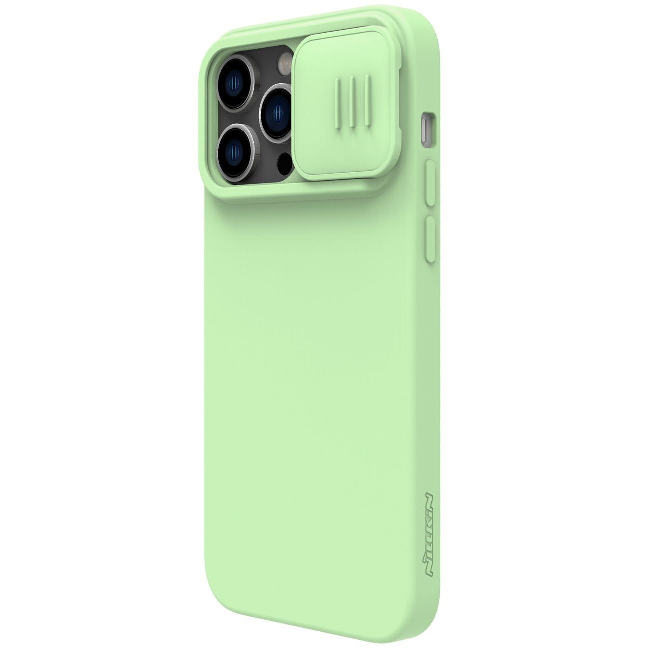 Ümbris Nillkin CamShield Silky Silicone Case for Apple iPhone 15 (roheline)