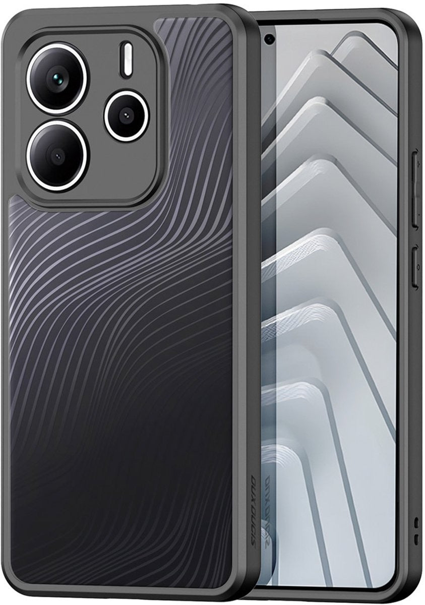 Ümbris Dux Ducis Aimo Xiaomi Redmi Note 14 5G (läbipaistev / must)