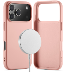 Ümbris HDD Silicone MagSafe Apple iPhone 17 Pro Max (roosa)