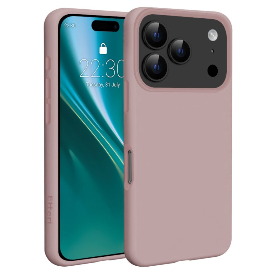Ümbris Etteri silicone MagSafe iPhone 17 Pro Max (heleroosa)