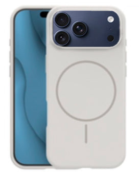 Ümbris Silicone Thin Mag Apple iPhone 17 Pro Max (helehall)