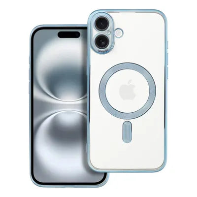 Ümbris MagSafe Electro Mag iPhone 16 Plus (läbipaistev/sinine)