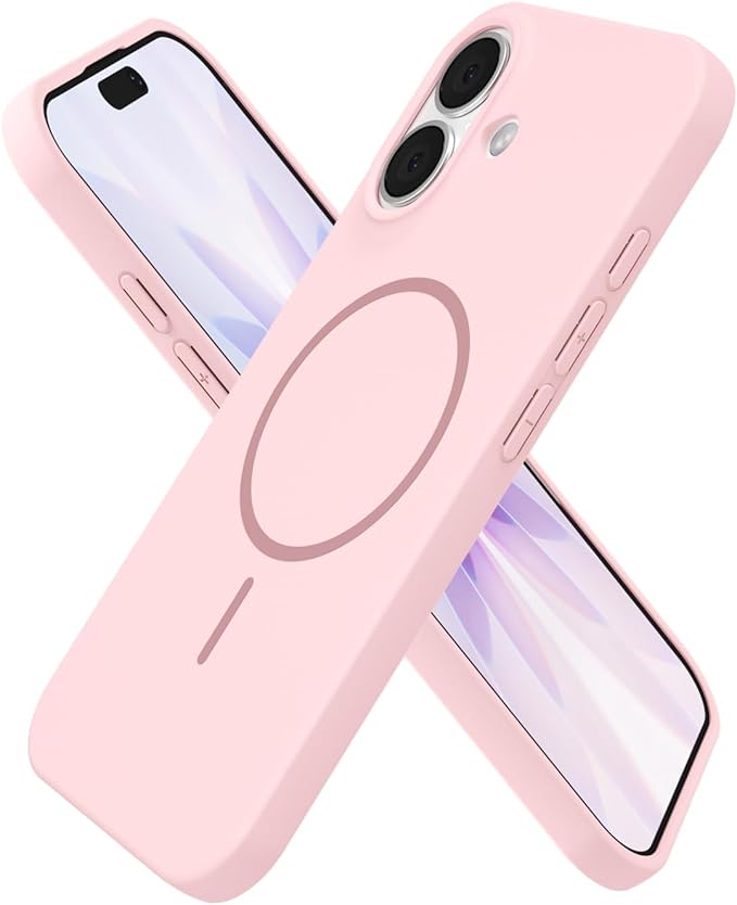 Ümbris Silicone Thin Mag Apple iPhone 17 (heleroosa)