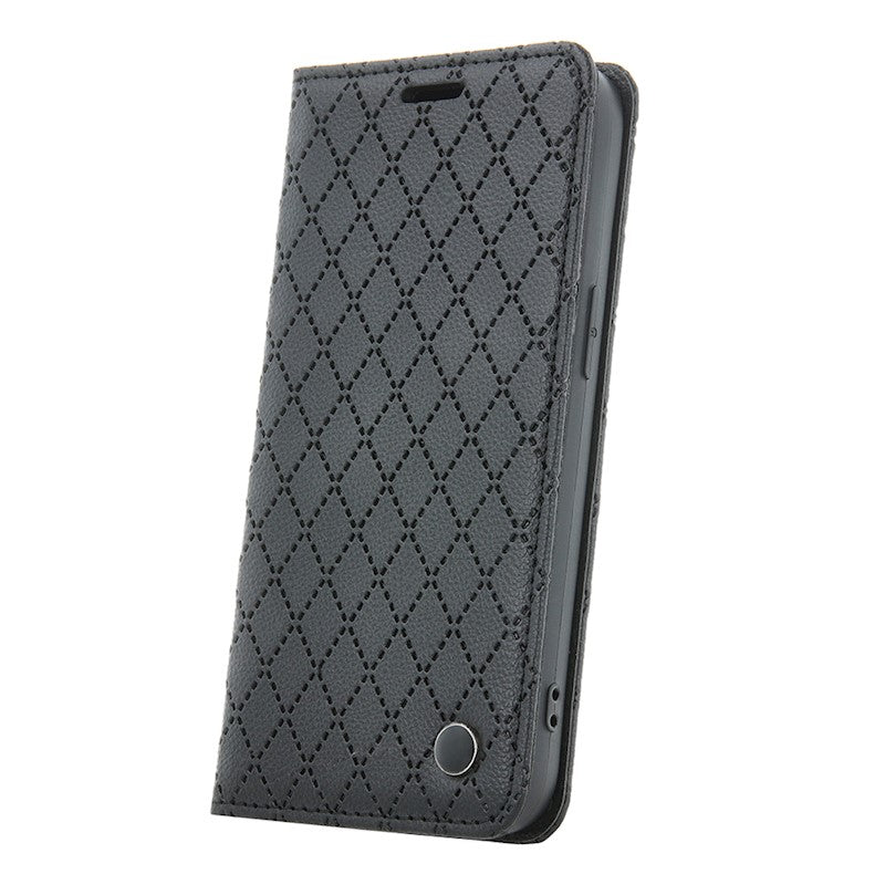 Ümbris kaanega Smart Caro iPhone 15 (must)