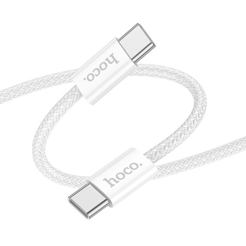 Juhe Hoco X104 60W USB-C to USB-C (2m / valge)