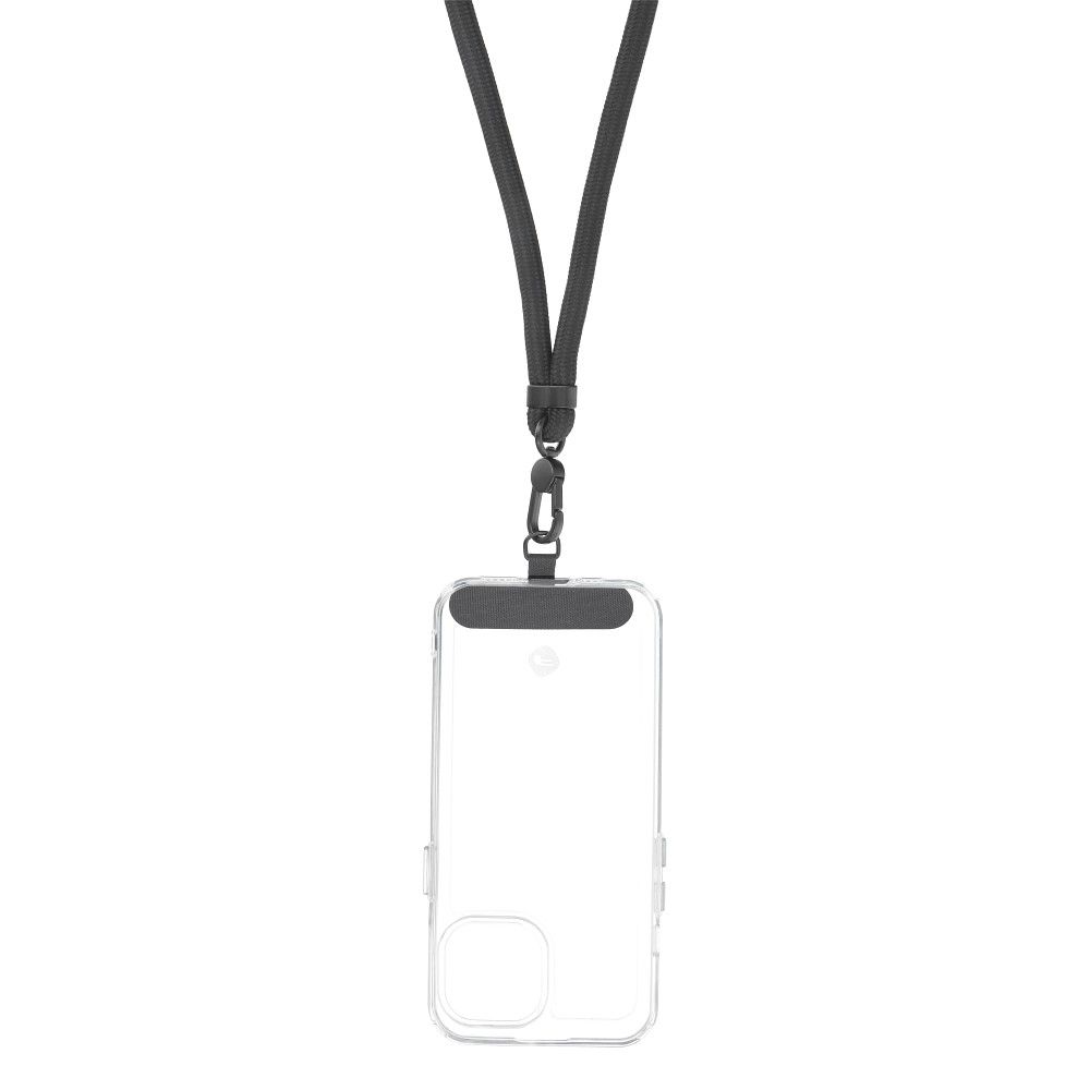 Telefoni kaelapael / õlapael SWING, 8mm (must)