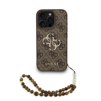 Guess Ümbris PU 4G Metal Logo Strap iPhone 16 Pro Max (roosa)