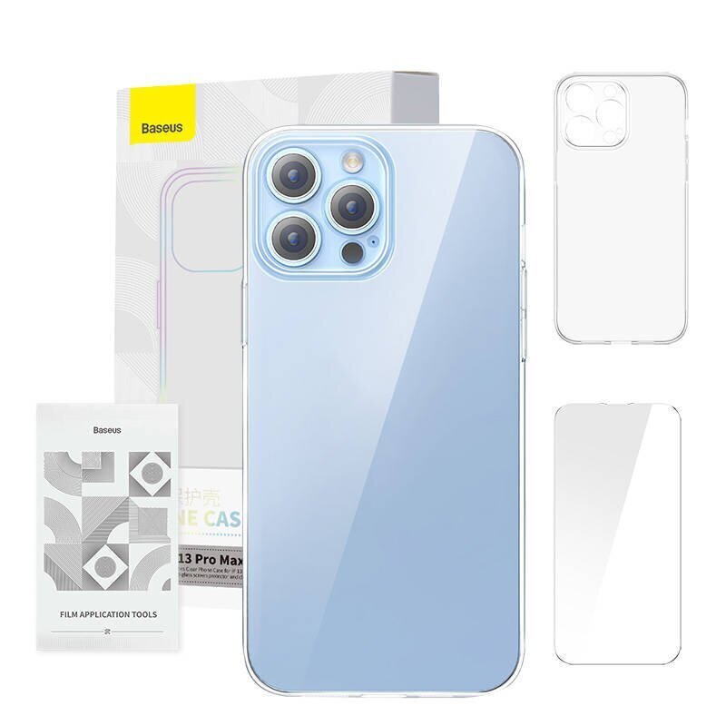 Ümbris Baseus Corning Series Case iPhone 13 Pro Max + Kaitseklaas (läbipaistev)