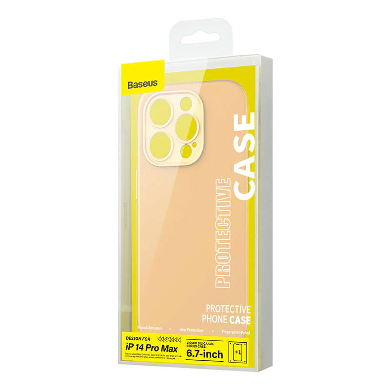 Ümbris Baseus Liquid Silica Gel Series Case iPhone 14 Pro Max (oranž)