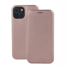 Ümbris kaanega Smart Diva iPhone 14 (roosakuld)