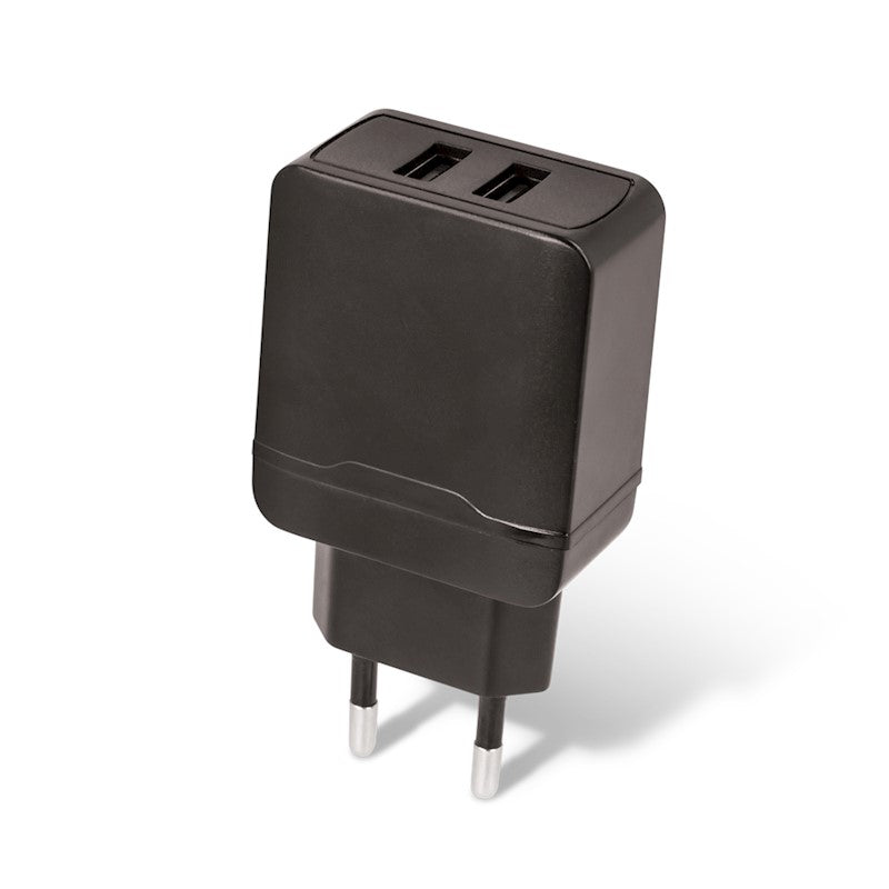 Laadija Maxlife MXTC-02, 2X USB-A, 12W (1m / must)