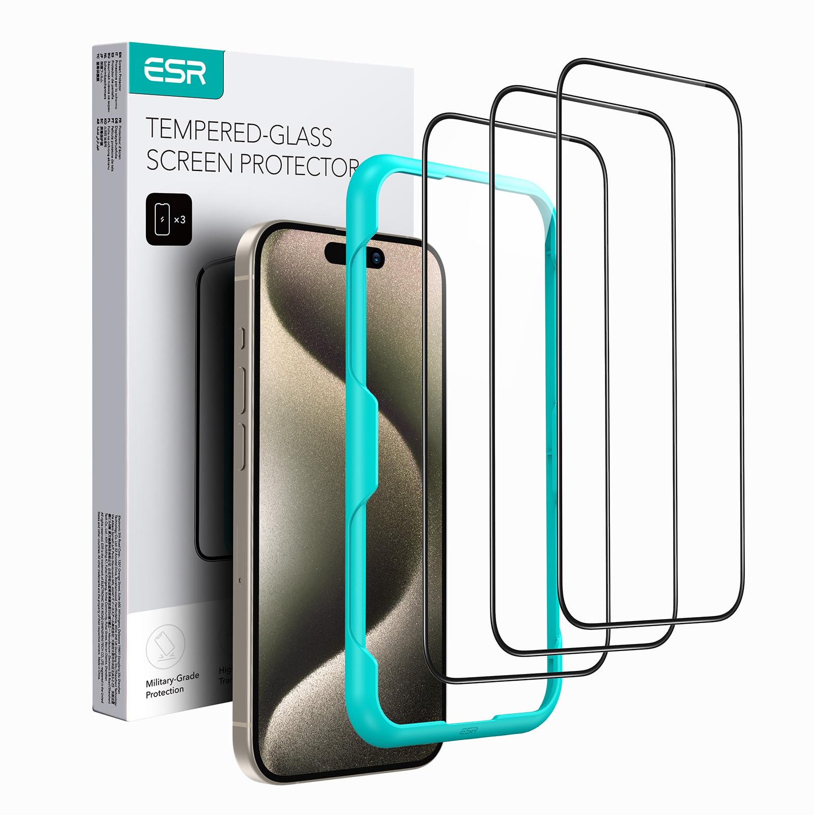 Kaitseklaas ESR Tempered Glass Apple iPhone 14 Pro Max / 15 Plus (läbipaistev)