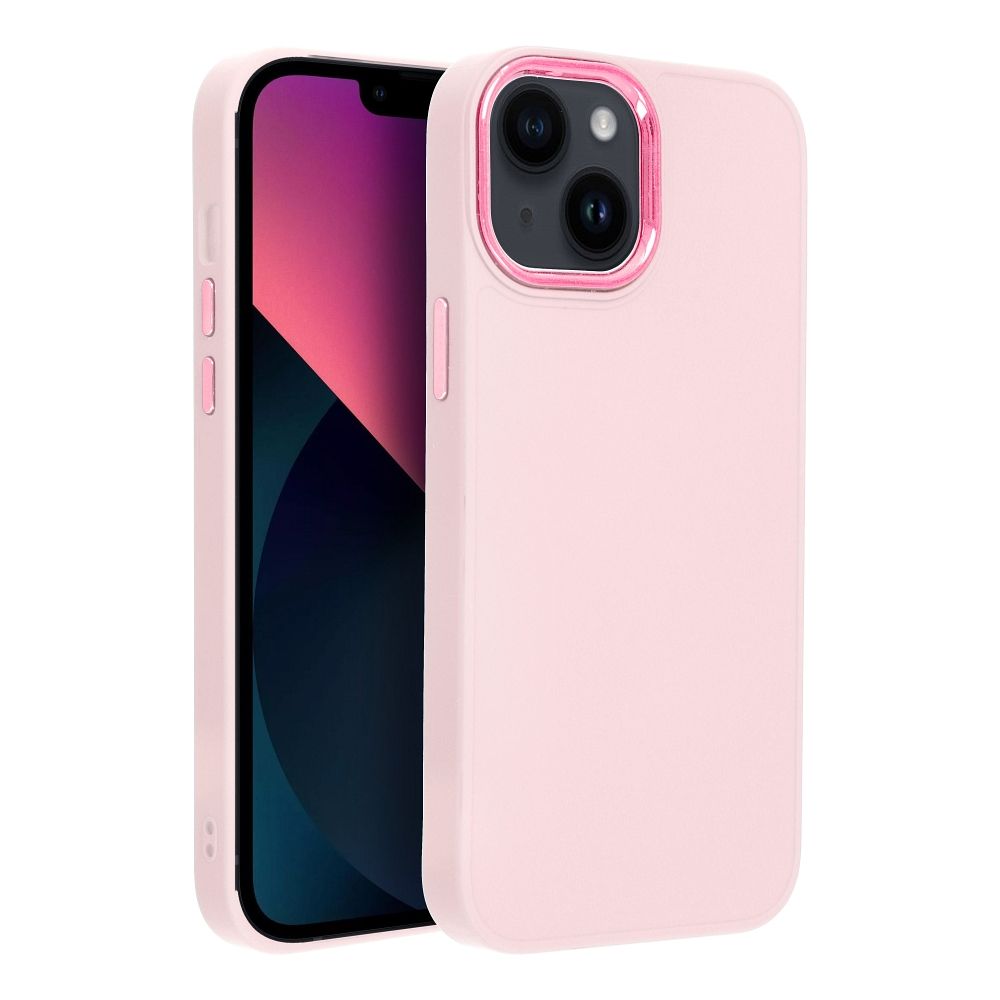 Ümbris FRAME iPhone 13 mini (heleroosa)