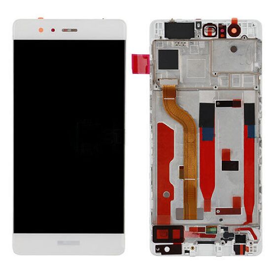 Varuosa Huawei P9 ekraan raamiga (valge)