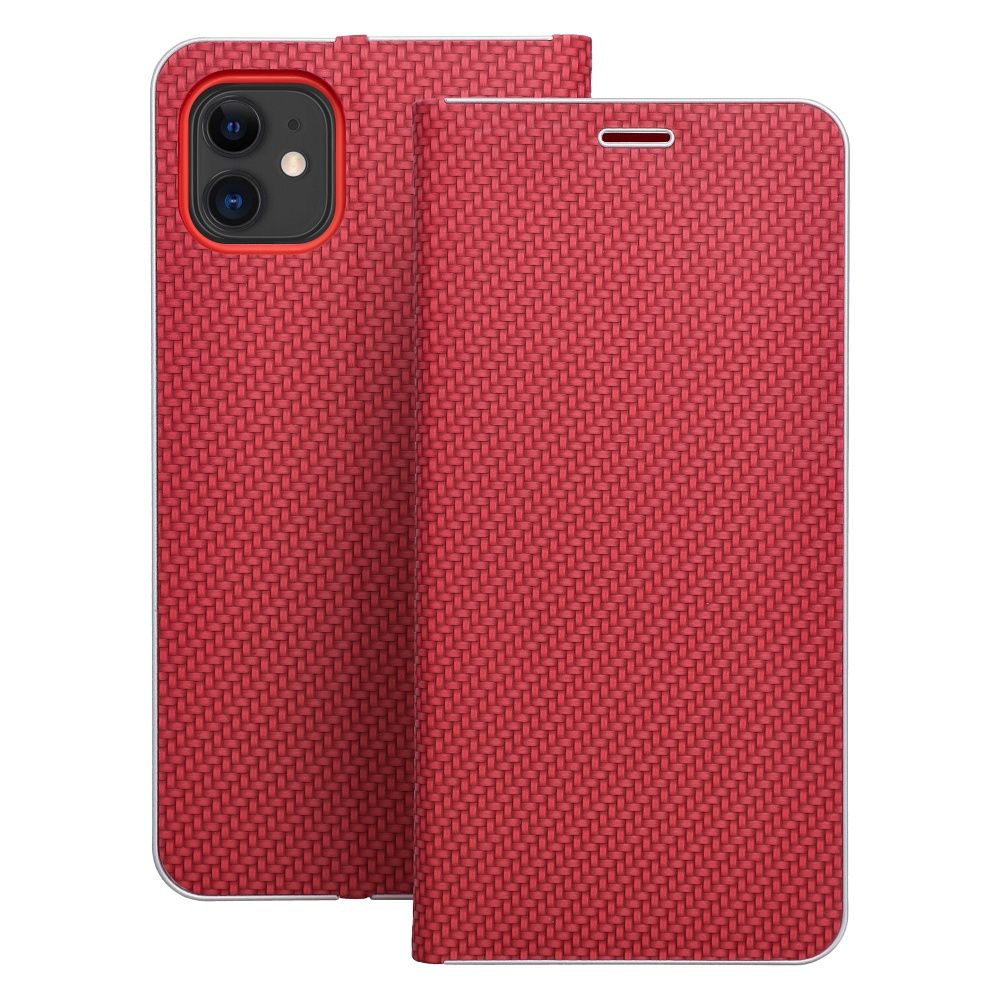Ümbris kaanega Luna Book Iphone 11 (punane)