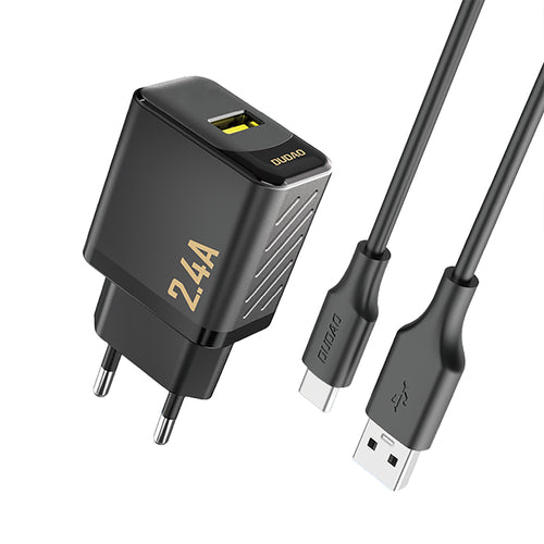 Laadija juhtmega USB-Type-C Dudao A23 2.4A (must)