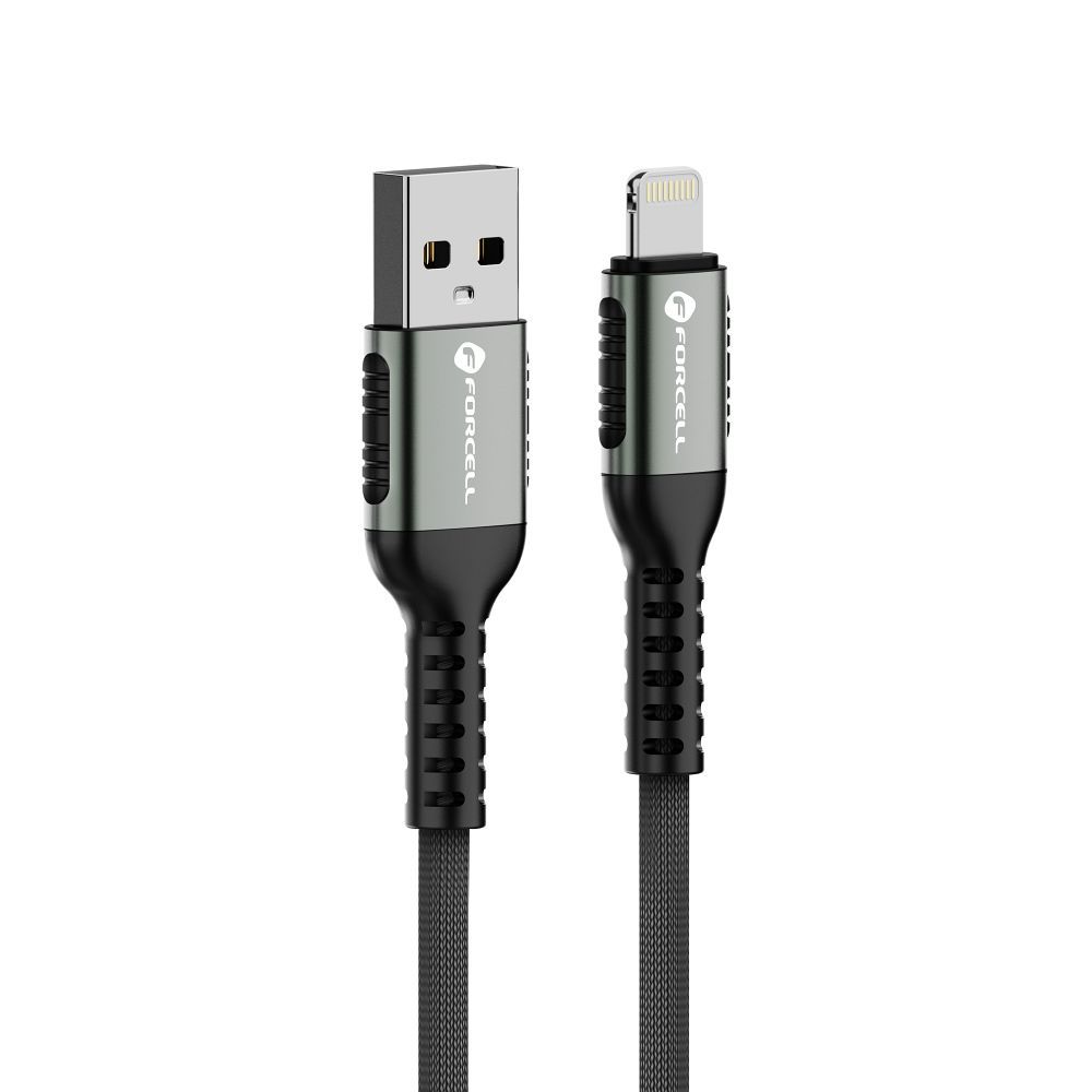 Juhe Forcell F-Energy QC4.0 USB-A - Lightning 2,4A 12W Cafule 1,2 m (must)