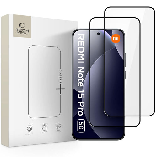 Kaitseklaas Tech-Protect Glass Fit+ Xiaomi Redmi Note 15 Pro 5G (must)