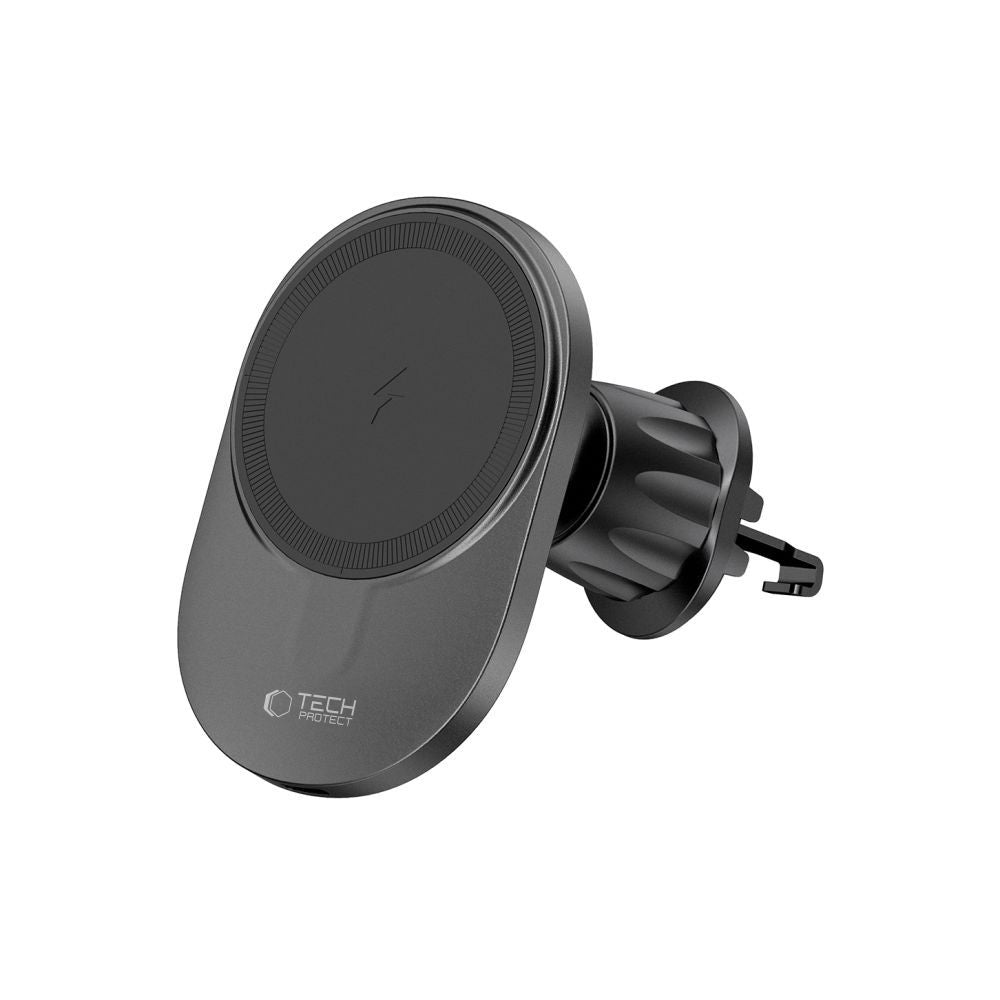 Autohoidik laadijaga Tech-Protect MM15W-V1 15W, ventilatsiooni (must)