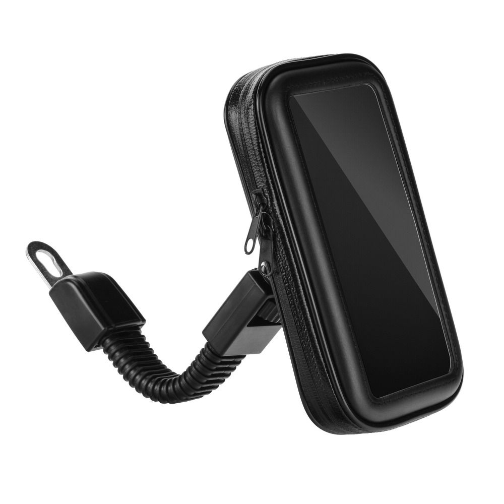 Telefonihoidik mootorratta veekindel ( 4,8" - 5,5" ) (must)