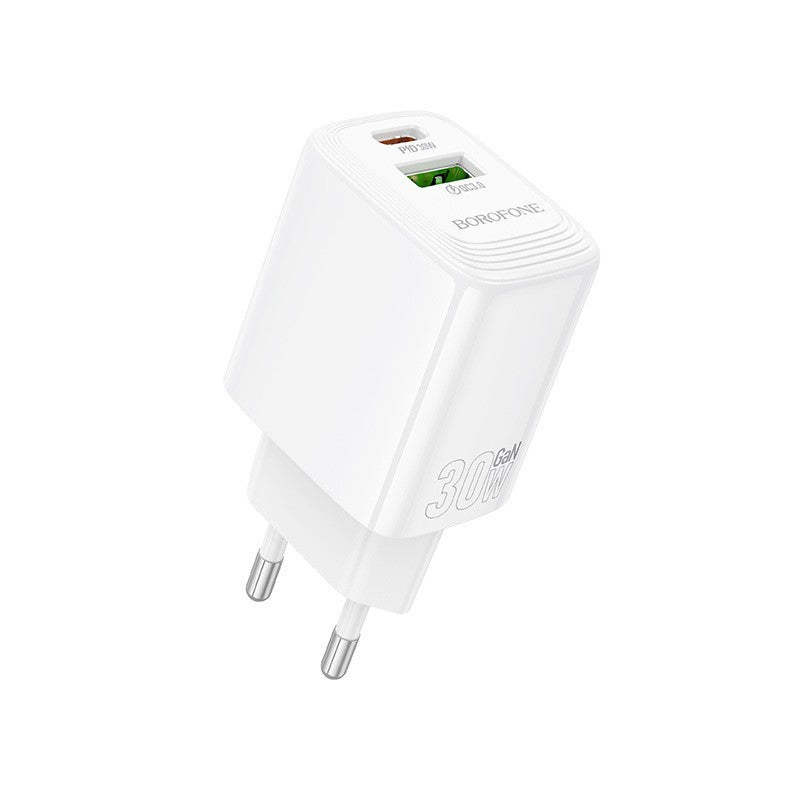 Laadija Borofone BN29 30W USB-C / USB-A (valge)