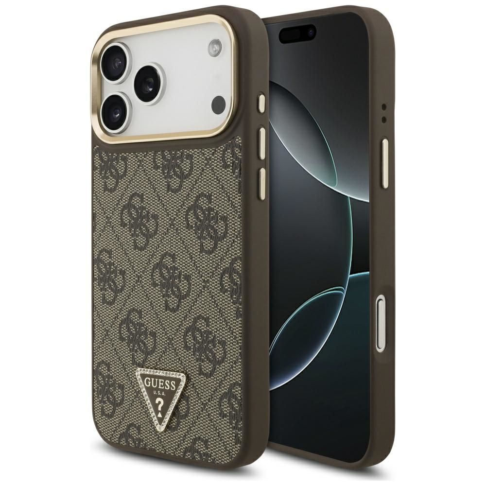 Guess MagSafe 4G Triangle Logo iPhone 17 Pro Max MagSafe (pruun)