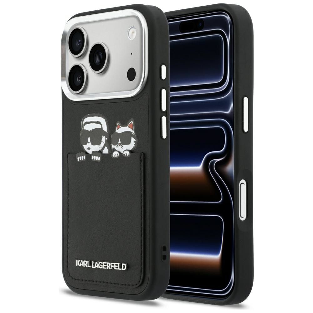Karl Lagerfeld Ümbris kaarditaskuga KLHCP17L6PCSPKCK Iphone 17 Pro (must)