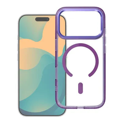 Ümbris FRAME CLEAR HYBRID MAG COVER iPhone 17 Pro (lilla)