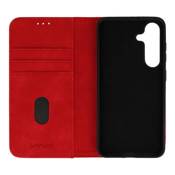 Ümbris kaanega Wondert Smart Case Samsung S25 FE (punane)