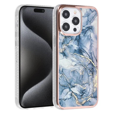 Ümbris TUNIQ Marble iPhone 15 Pro Max (sinine)