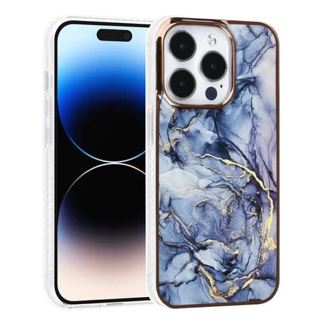 Ümbris TUNIQ Marble iPhone 14 Pro (sinine)