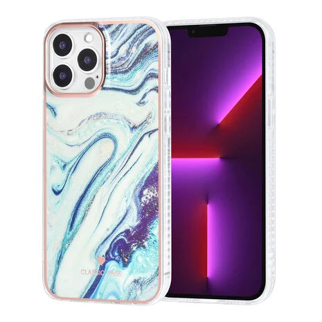 Ümbris TUNIQ Marble iPhone 13 Pro Max (helesinine)