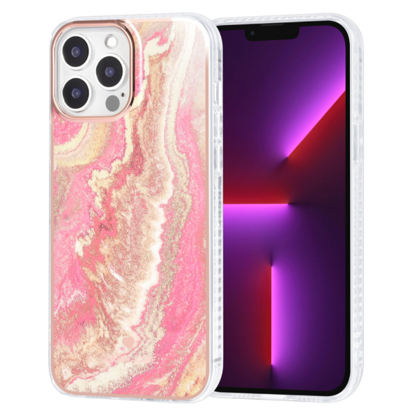 Ümbris TUNIQ Marble iPhone 13/ iPhone 14 (roosa)