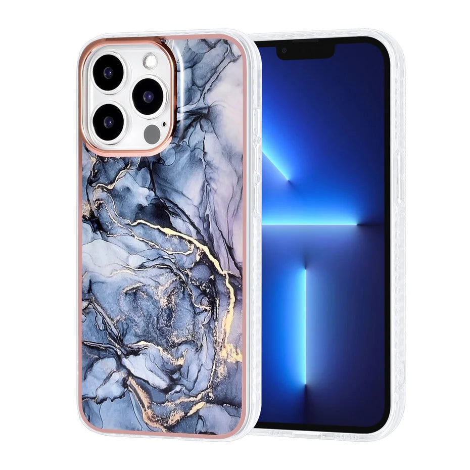 Ümbris TUNIQ Marble iPhone 13 Pro (sinine)