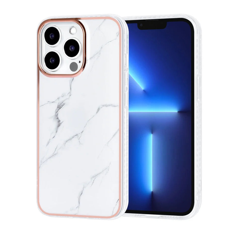 Ümbris TUNIQ Marble iPhone 13 Pro (valge)