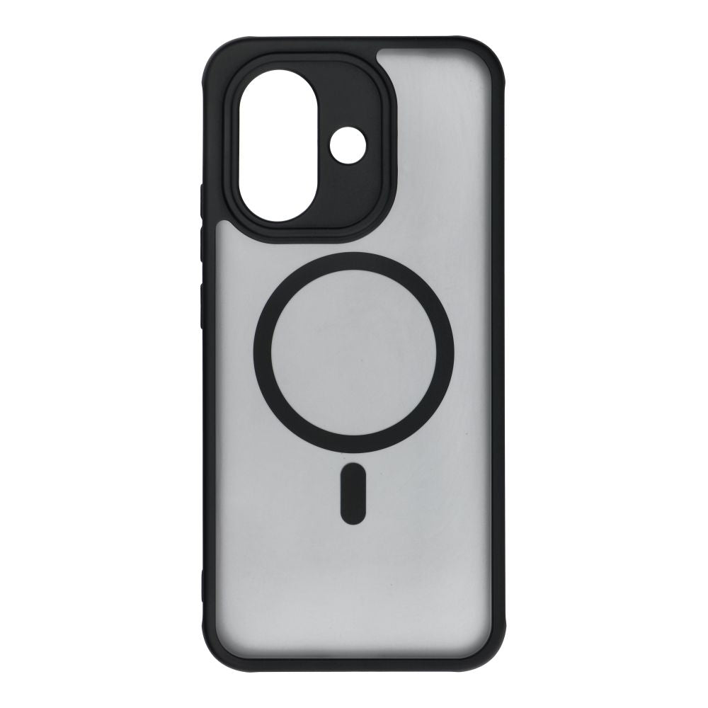 Ümbris FULL MATTE MagSafe Xiaomi Redmi Note 17 4G / 5G (läbipaistev / must)