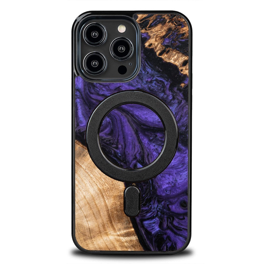 Ümbris Bewood Resin Case Violet iPhone 15 Pro MagSafe