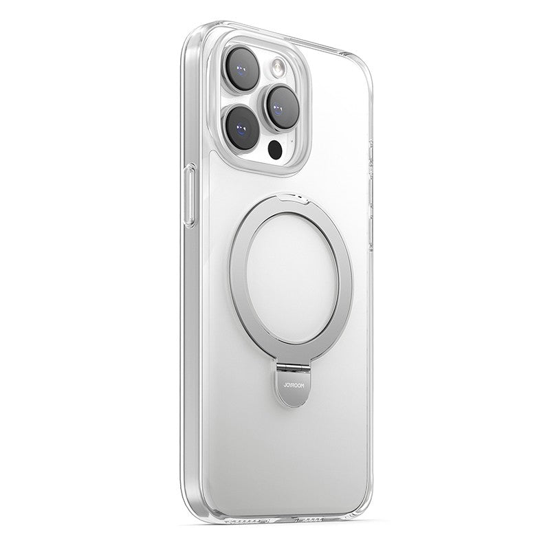 Joyroom JR-BP004 Magnetic Protective Phone Case With Holder Apple iPhone 15 Pro Max (läbipaistev)