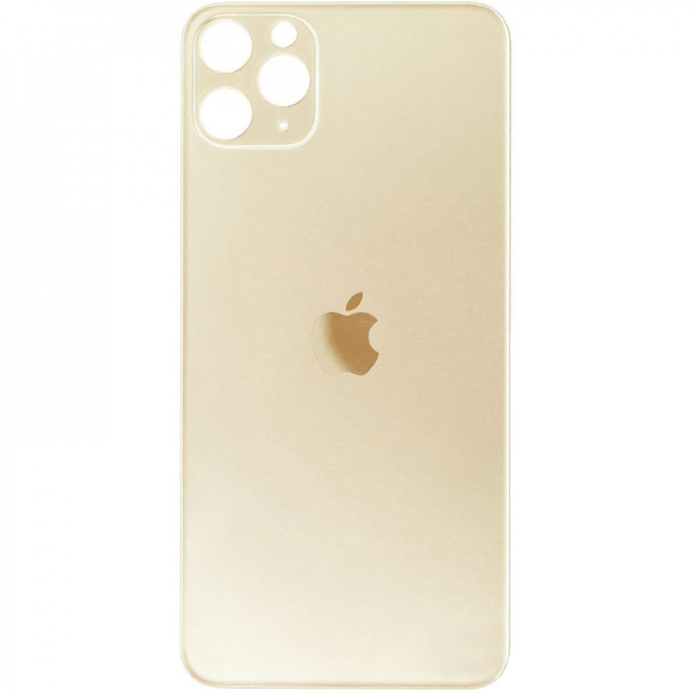 Varuosa iPhone 11 Pro Max tagumine klaas suurema avaga kaamera jaoks (kuldne)