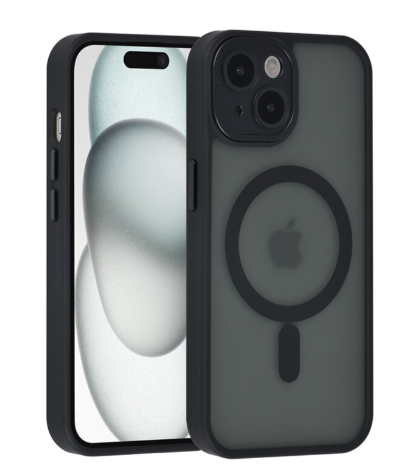 Ümbris Magsafe & lens protector Apple iPhone 15 (must)