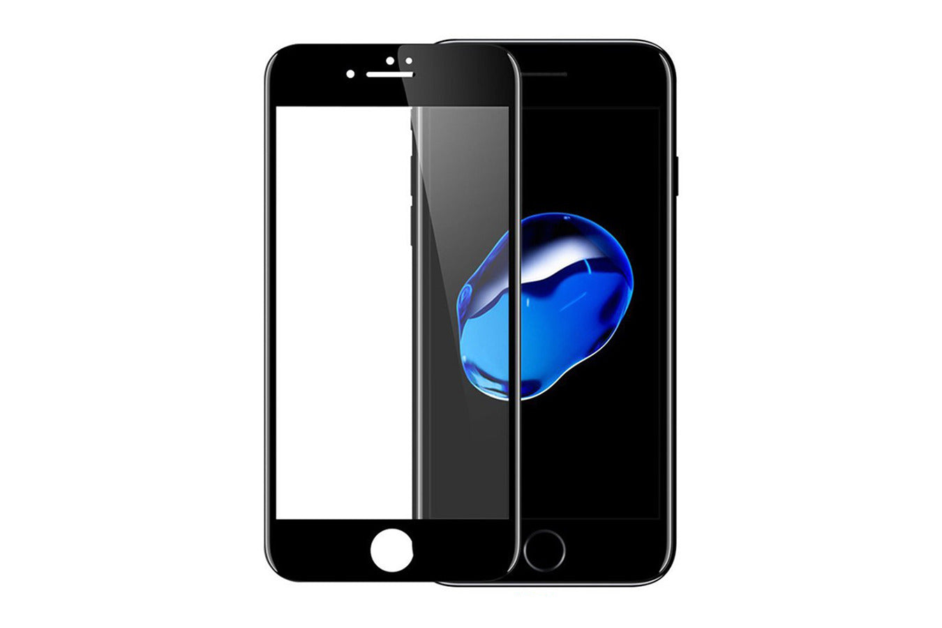 Kaitseklaas 2.5D Full Glue Iphone 7 Plus/ Iphone 8 Plus (must)