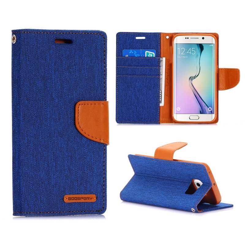 Ümbris kaanega Jeans Samsung A750/ Galaxy A7 2018 (sinine)