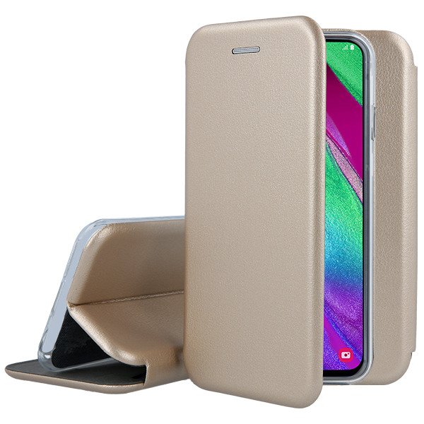 Ümbris kaanega Smart Diva Samsung A405/ Galaxy A40 (kuldne)
