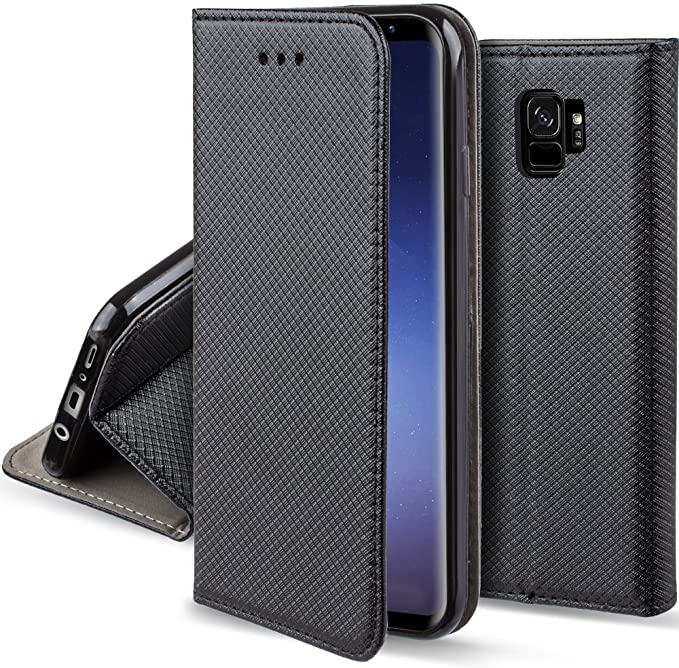 Ümbris kaanega Smart Magnet Samsung S9 (must)