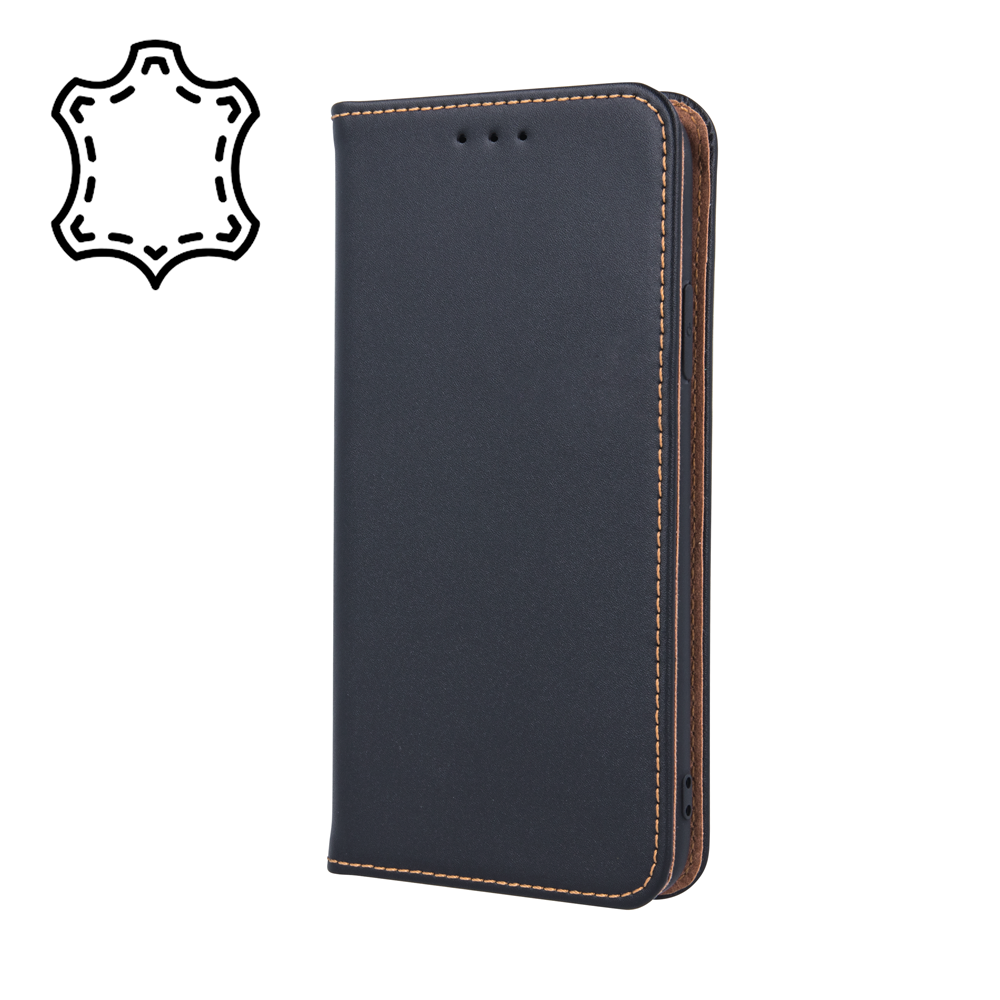 Ümbris kaanega Smart Pro nahast Huawei Ascend Y6 2019 (must)
